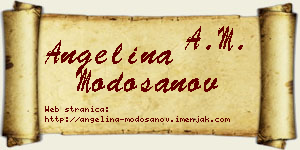 Angelina Modošanov vizit kartica